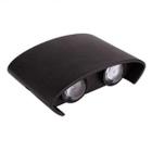 Luminaria Arandela 4 Fachos Lumier Dublin 4W Preto 3000k