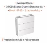 Luminária Arandela Led Branca 6W 3000K Bivolt - Kian