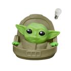 Luminária Baby Yoda Grogu Usare com Lâmpada LED Personagem Mandalorian Universo Star Wars