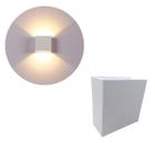 Luminária Balizador Arandela Slim 6W Branco Quente Sobrepor Quadrada Com Facho De Luz Ajustável Regulável Cima E Baixo