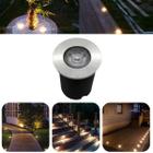 Luminária Balizador Spot Led SMD Em PVC De 1W Luz Branco Quente De Embutir Em Piso Chão Solo Gramado Jardim Escada