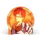 Luminária Circular - Anime Naruto Gaara