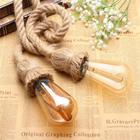 Luminaria Corda Sisal Dupla 2 Metros Pendente De Corda Rustico KIT com 2 unidades