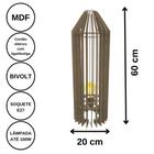 Luminária de Chão MDF PENEDO - LENOBRE