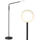 Luminária de chão O'Bright Moon Dimmable LED ajustável cor preta