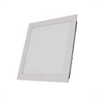 Luminaria de Embutir Quadrada Branco Quente Flat Led 18W 3000K