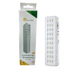 Luminaria de Emergencia 30 LED 2W Recarregavel Bivolt 6000k