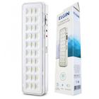 Luminária de emergência Elgin 30 LED com bateria recarregável 6Hs 2 W 100V/240V branca