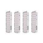 luminaria de emergencia luz de 30 leds kit 4 unidades - Segurimax