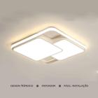 Luminária de LED de sobrepor quadrada Bivolt 32W 3 em 1 com luz central dupla