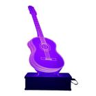 Luminaria De Led, Violão, Abajur 16 cores, Música, Instrumento musical, Decoração