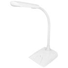 Luminária De Mesa 8 Leds Bivolt Econômica Flexível Branco