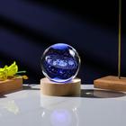 Luminária De Mesa Bola De Cristal 3D LED RGB B-Max BM-F976