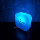 Luminária De Mesa Box Amor Personalizado Com Led RGBW - 10010896