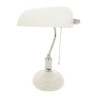 Luminária De Mesa Inglesa Branca 1X E27 Gmh