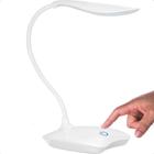 Luminária De Mesa Led Articulável Com 3 Intensidades, Acendimento Touch, Haste Flexível, Alimentação USB, Ideal Para Estudos, Leitura E Trabalho