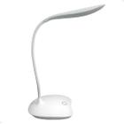 Luminária de Mesa Recarregável Luatek LK-775 3w Led para Sala Quarto Escritório Articulada Decorativa Abajur - Branco