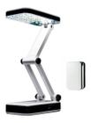 Luminaria De Mesa Sem Fio Bivolt 24 Leds Abajur Dobrável