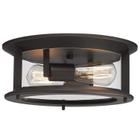 Luminária de teto Emliviar Farmhouse Flush Mount 30cm