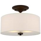 Luminária de teto Kira Home Addison 13 2-Light Bronze