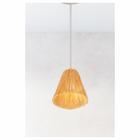 Luminária De Teto Palha Para Decoração Quarto Sala Hall Formato Cone
