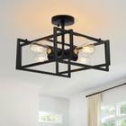 Luminária de Teto TinHon Farmhouse 4 Luzes - Estilo Black