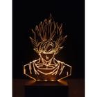 Luminária Decorativa Abajur Anime Mangá Personalizada Nome - Woodback