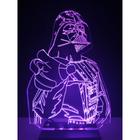 Luminária Decorativa Abajur Led Darth Vader Personalizada - Woodback