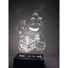 Luminária Decorativa Abajur Led Mario Personalizada c/ Nome