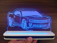 Luminária Decorativa com LED Camaro 01 - Hobbies do Ofício