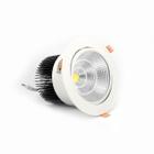 Luminária Embutir Redonda Cob 50w Downlight Led 3000k Bivolt