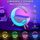 Luminária G Speaker Com Caixa De Som E Carregador Sem Fio - Nova G-speaker