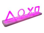 Luminária Gamer Geek PS4 Icon Boy & Girl - Acrílico - LED