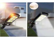 Luminária Kit 2 uni Solar Led Parede Refletor 128 Leds Sensor Controle