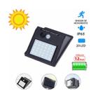 Luminária Lâmpada Arandela Solar 30 Leds 6W com Sensor de Presença - FSS Variedades