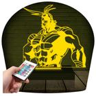 Luminária Led 3D AllMight Abajur Presente Criativo Decoração