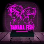 Luminária Led 3D Banana Fish Abajur Presente Criativo Decoração