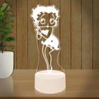 Luminária Led 3D Betty Boop 2 Abajur Presente Criativo Decoração - RB Criações