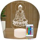 Luminária Led 3d Buda Abajur 3 Presente Criativo Decoração