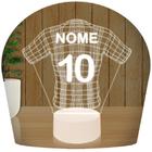 Luminária Led 3d Camisa Time Futebol 2 Abajur Presente Criativo Decoração - 3D Fantasy