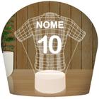 Luminária Led 3d Camisa Time Futebol 2 Abajur Presente Criativo Decoração