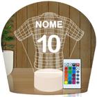 Luminária Led 3d Camisa Time Futebol 2 Abajur Presente Criativo Decoração