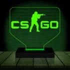 Luminária Led 3D CSGO Game Abajur Presente Criativo Decoração - 3D Fantasy