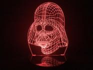 Luminária Led 3d Darth Vader Star Wars Acrílico Abajur - Geeknario