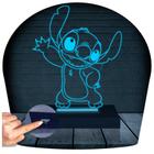 Luminária Led 3D Dia das Mães Lilo Stitch Abajur