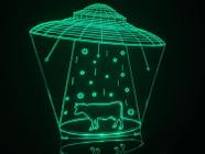 Luminária Led 3d Disco Voador Ufo Alien Extraterrestre Et