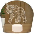 Luminária Led 3D Elefante India1