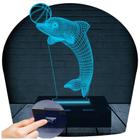 Luminária Led 3D Golfinho Abajur 3