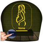 Luminária Led 3d Grávida Ginecologista Obstetra Abajur