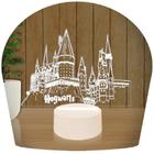 Luminária Led 3d Harry Potter Hogwarts Abajur - 3D Fantasy